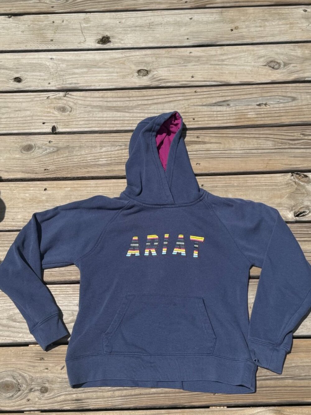 Ariat Girls Hoodie Western Ranchcore Cowgirl Coastal Western Sz L 3736